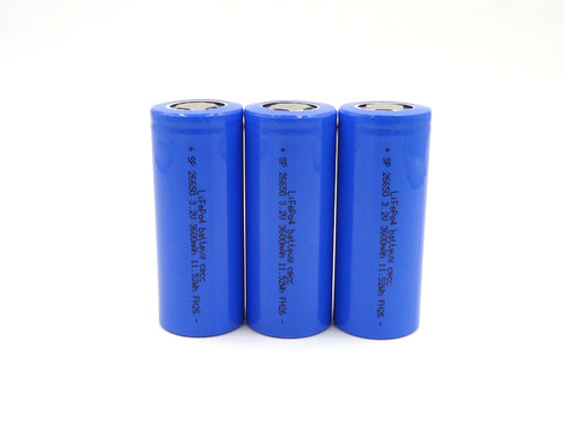 células de bateria LiFePo4 profundas da bateria de lítio 3.2v do ciclo 580g 3000mAh 26650
